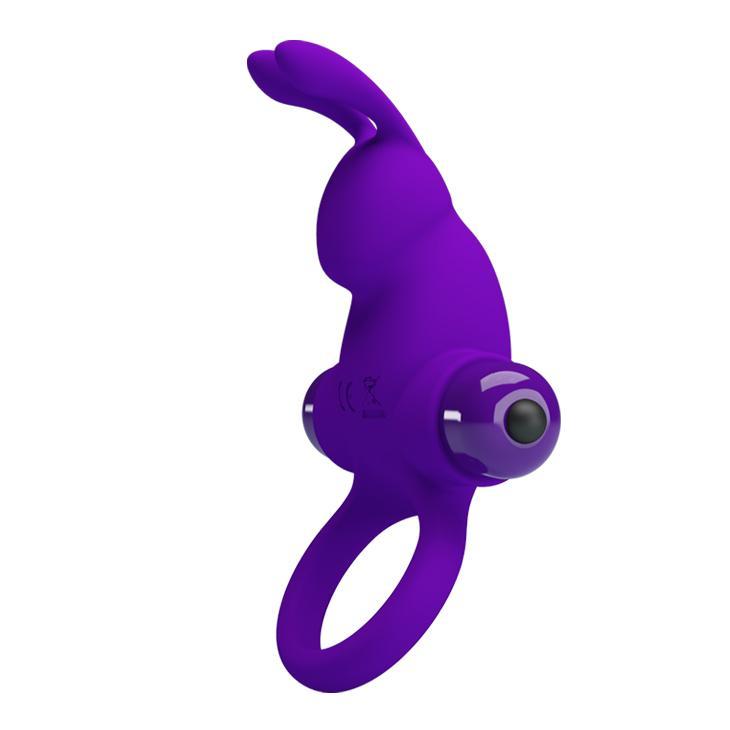 PRETTY LOVE - Vibrant Penis Ring,  Purple, 56 mm