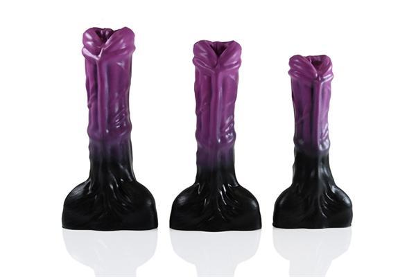 HellHound Trojan Dildo Large, 26 cm, Black & Purple