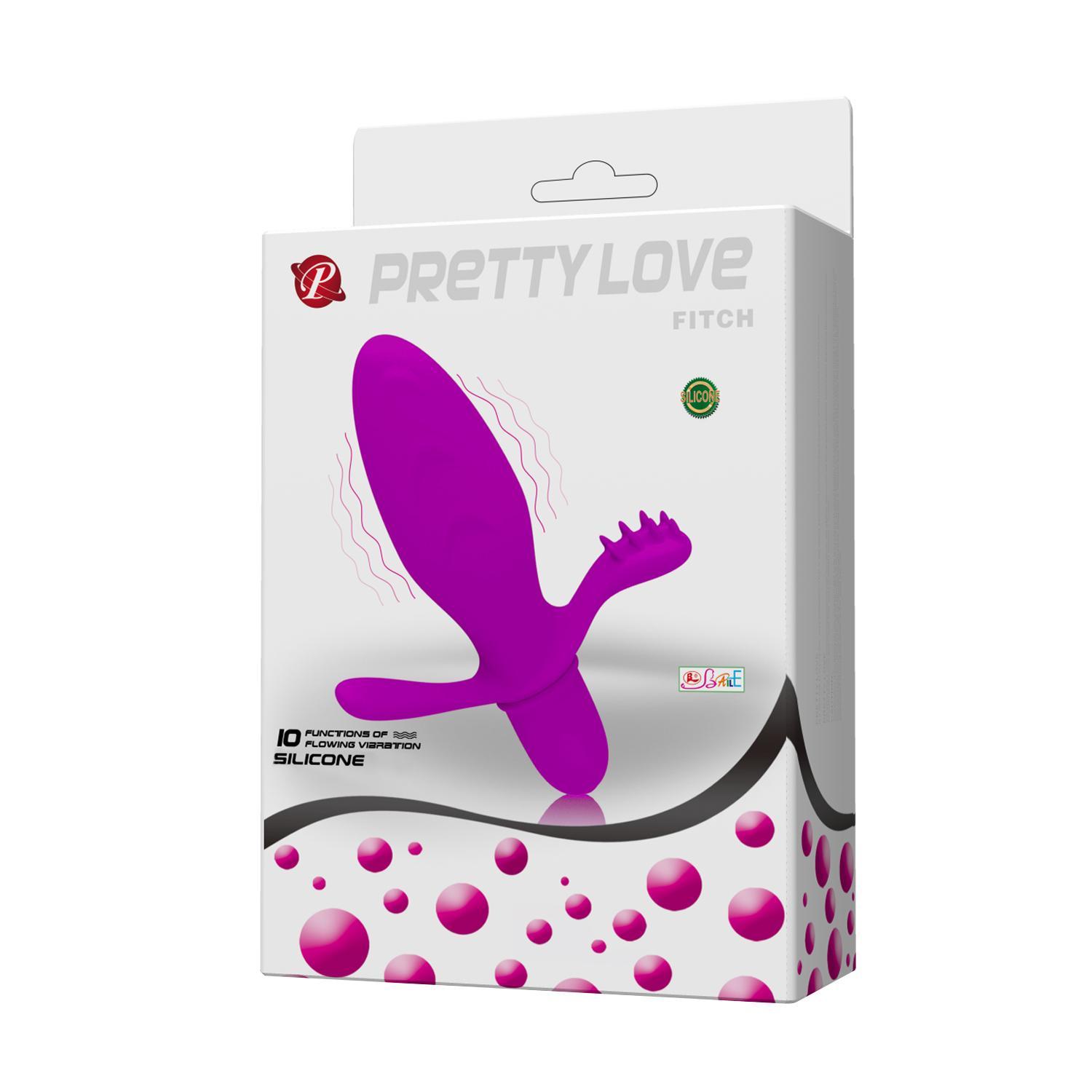 PRETTY LOVE - Fitch, Anal vibrator, 10 functions of  vibration, 1 AAA batterie,waterproof ?:33mm   L:114mm