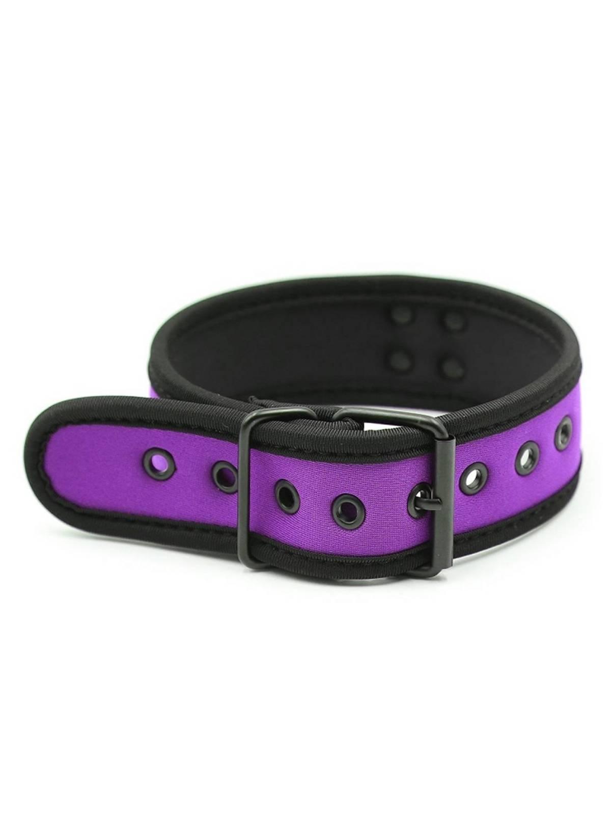RudeRider Neoprene Puppy Collar Purple