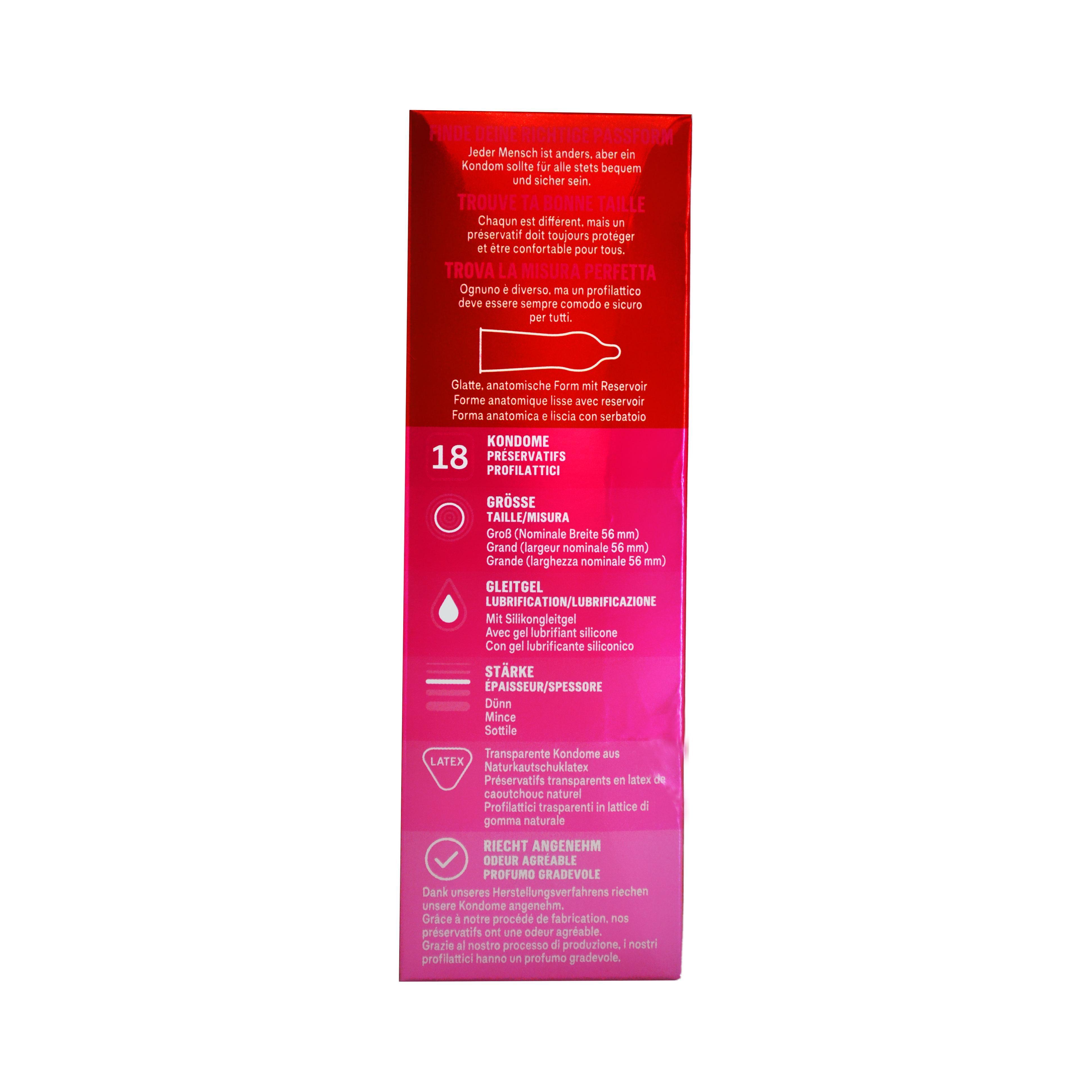 Durex Gefühlsecht Classic Condoms 18pcs, Ø 56mm, 195mm