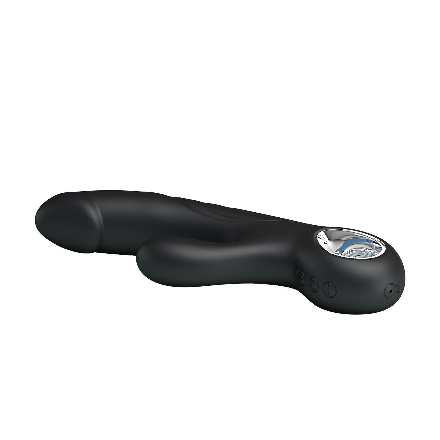 PRETTY LOVE - Selene Rabbit VIbrator, 7 functions of vibration, 5 level of speed control, rechargeable L:190mmW:63mmH:33mm, Black