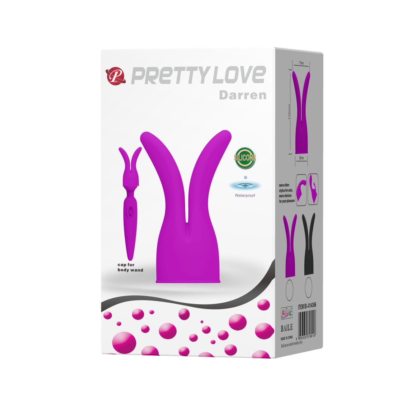 PRETTY LOVE - Darren, Wand Massager Head           Materail: Silicone                         ?:50mm   L:110mm