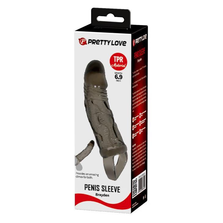 BAILE - Brayden, Penis extended Sleeve, super-stretchy TPR material ?:37mm   L:165mm BAILE - Brayden, Penis extended Sleeve, super-stretchy TPR material ?:37mm   L:165mm