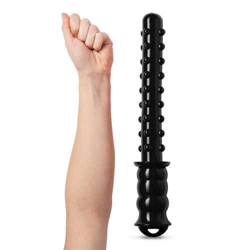Bulls Eye Anal Dildo Night Stick - Stop Police, 37,5 cm, Black