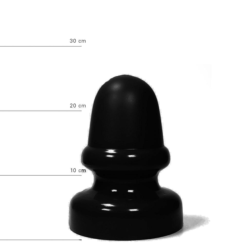 All Black Butt Plug Valve, 24 cm