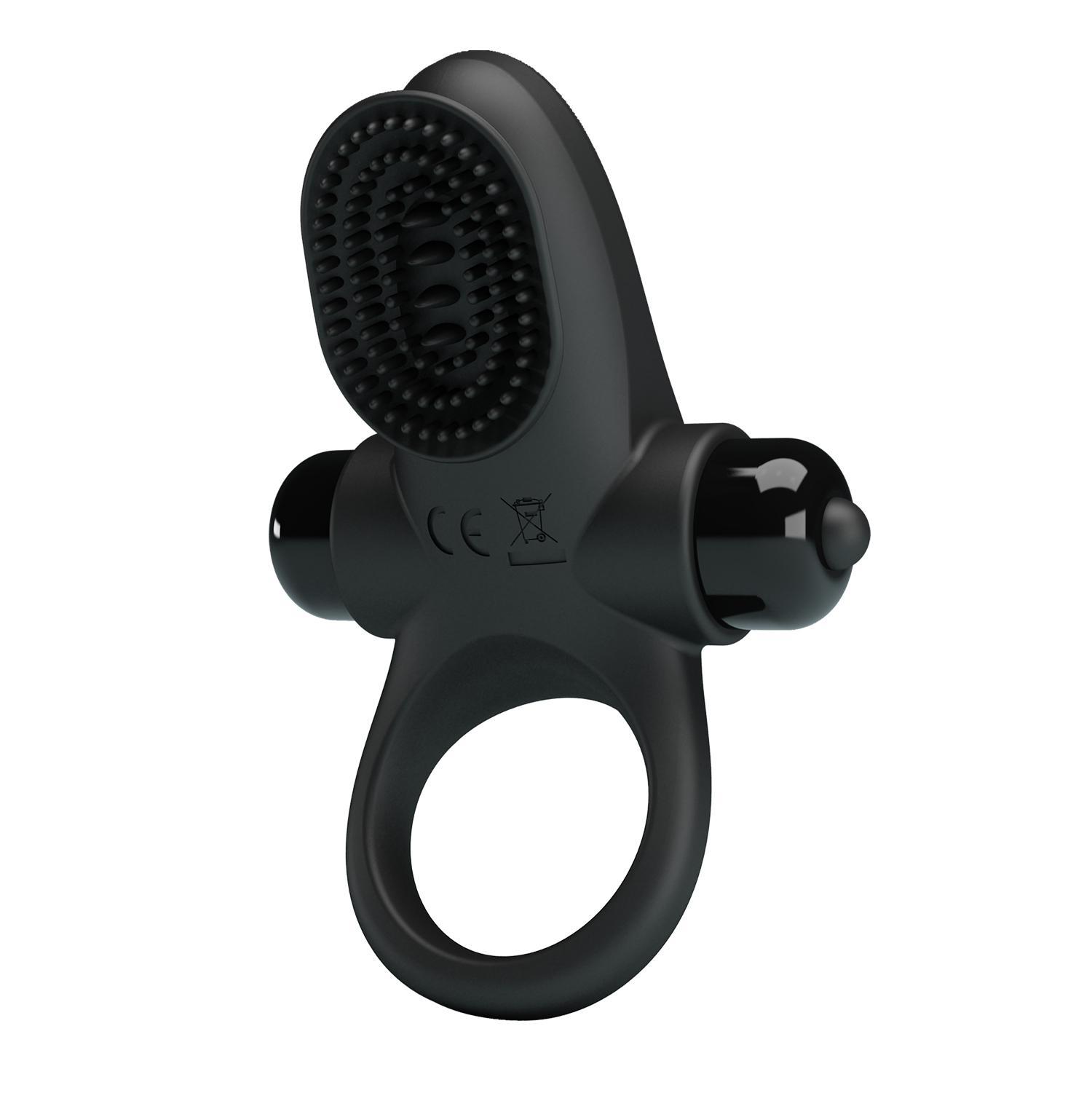 PRETTY LOVE - Vibrant Penis Ring, 56 mm, Black