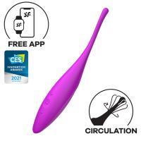 Satisfyer Twirling Joy Connect App Vibrator, Pink, 18 cm