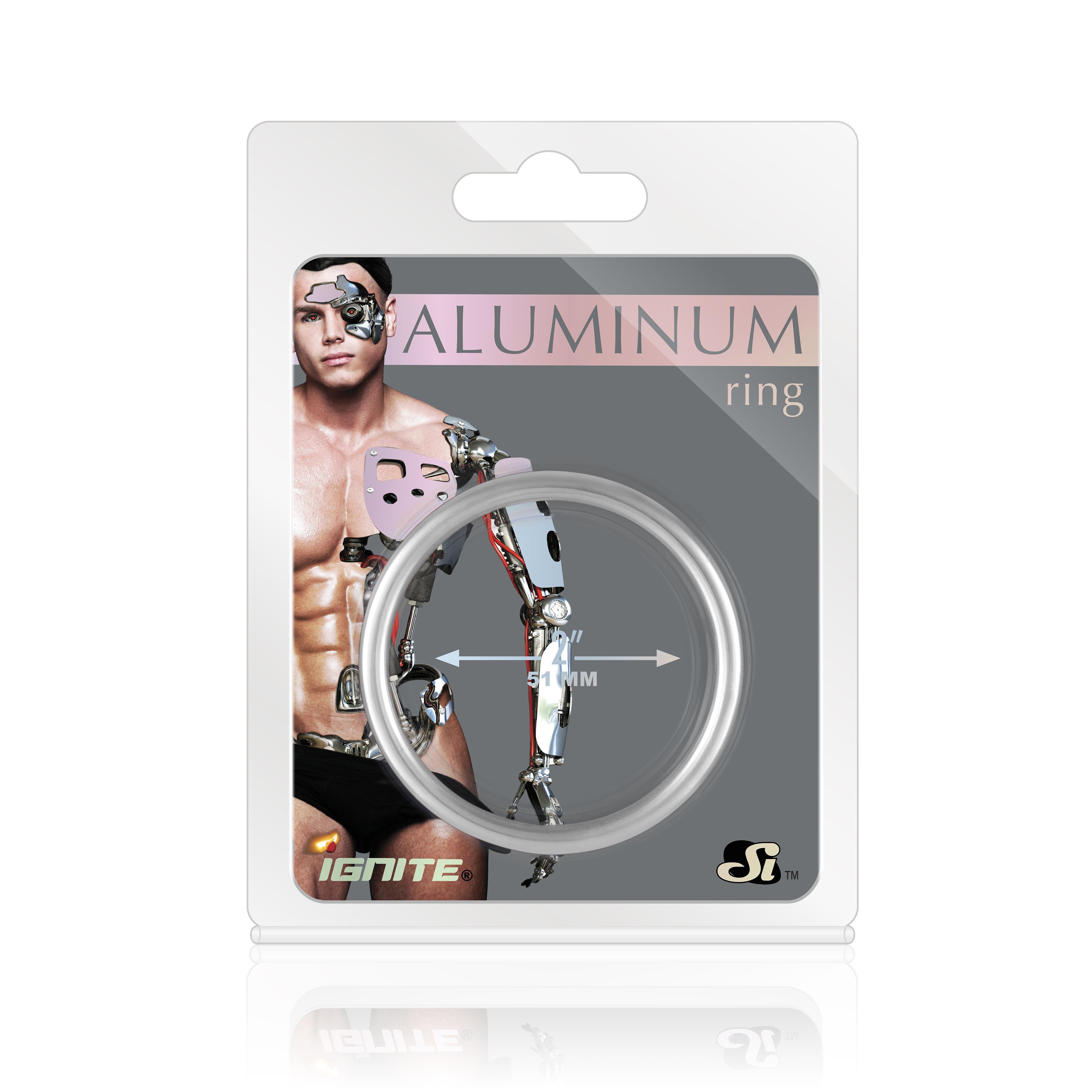 SI IGNITE Aluminium Cockring, ¯ 51 mm, Platinum
