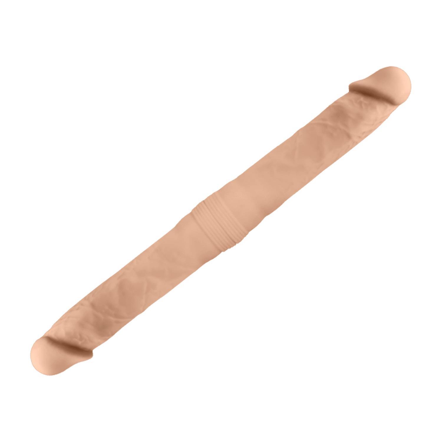 SILEXD Premium Silicone Model 1 Double Dong M, 42 cm, Flesh