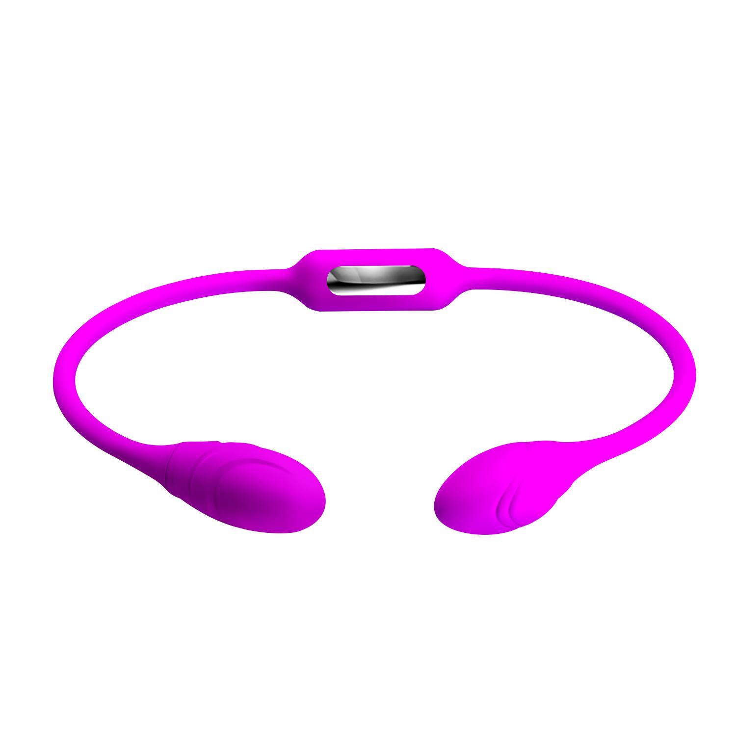 PRETTY LOVE - Dream Lover'S Whip, Double ended vibrator, indepentely buttons control, rechargeable, silicone material, waterproof ?:32mm   ?:32mm L:655mm