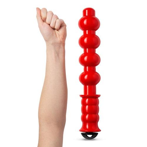 Bulls Eye Anal Dildo Night Stick - Excessive Force, 38 cm, Red