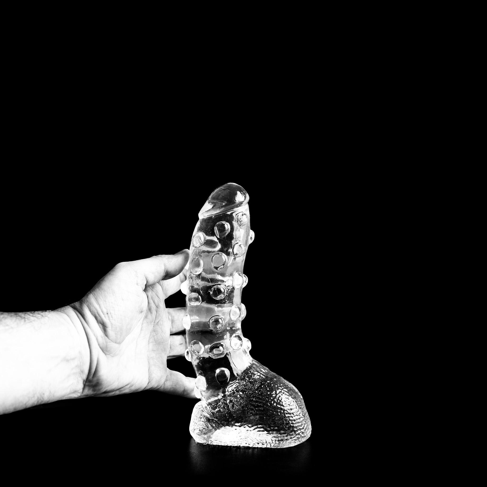 Dark Crystal Petur Dildo, 22 cm, Clear