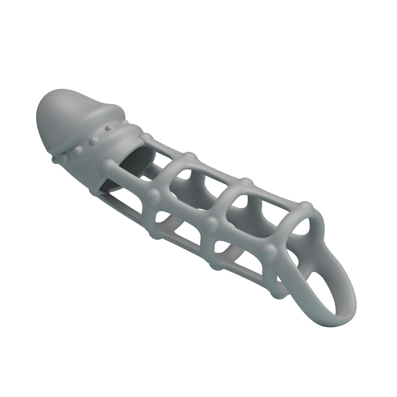 PRETTY LOVE - Penis Sleeve With Ball Strap,  silicone penis sleeve L:170mm  W:40mm  H:32mm PRETTY LOVE - Penis Sleeve With Ball Strap,  silicone penis sleeve L:170mm  W:40mm  H:32mm