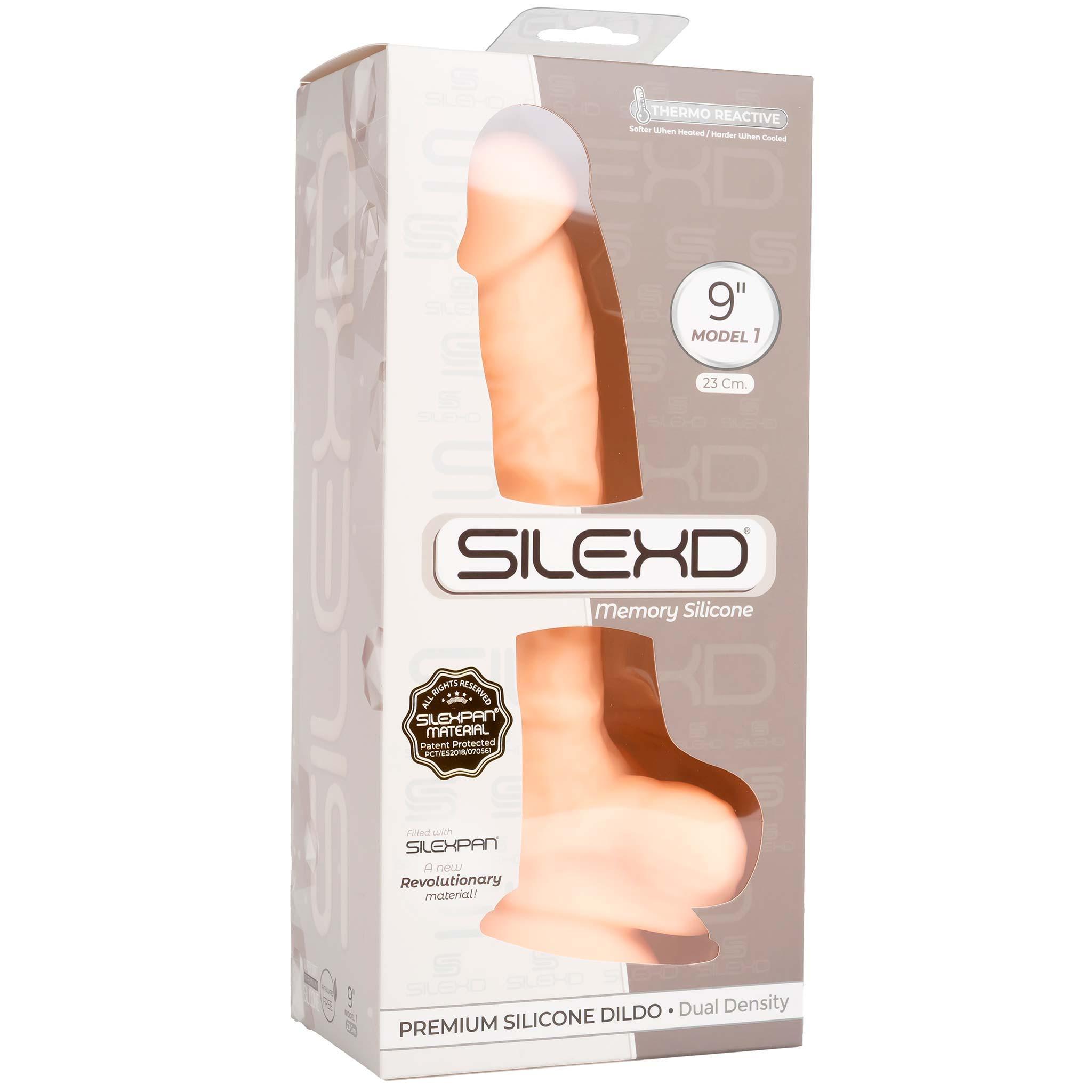 SILEXD Premium Silicone Dildo Model 1, 23 cm, Flesh