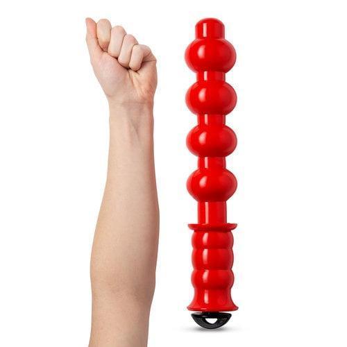 Bulls Eye Anal Dildo Night Stick - Excessive Force, 38 cm, Red